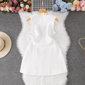 Nuevo Vestido de Moda Vintage Negro para Mujer, Vestido de Playa de Verano, Falda Corta sin Mangas, Vestidos Ajustados Elegantes para Mujer - Product Image 2