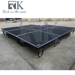 Sistema de Escenario Portátil para Conciertos al Aire Libre, Escenario Plegable de Acero para Bodas con Ruedas - Product Image 5