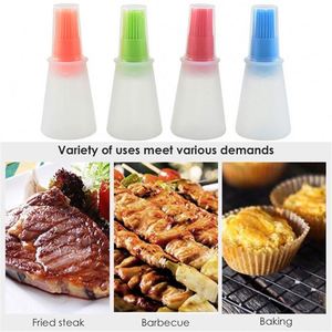 High Temperature Resistant Silicone Oil <b>Bottle</b> With <b>Brush</b> Grill Liquid Oil <b>Brushes</b> Pastry Kitchen Baking BBQ <b>Brush</b> - Product Image 6
