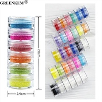 Poudre de sucre effet vernis à ongles Kit de paillettes pour manucure Design couleur bonbon poudre Chrome Pigment noël poudre acrylique ongles