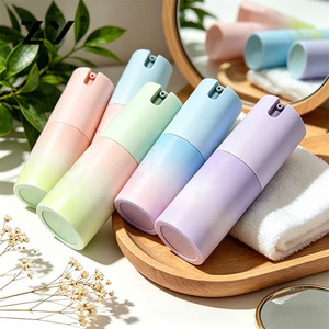 Round Cap Mono PP AS PS Skincare <strong>Cream</strong> 30ml 50ml 100ml Spray Cosmetic Serum Lotion Plastic Airless Pump Bottle Packaging - Product Image 1