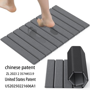 שטיח אמבטיה מאבן דיאטומית יוקרתי נגד החלקה, סופג מים ומתייבש במהירות - Product Image 1