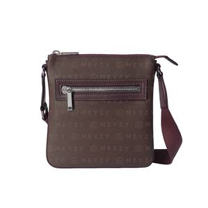 DM OEM Custom All Over Logo PU borsa a tracolla in pelle per <span class=keywords><strong>uomo</strong></span> monospalla <span class=keywords><strong>Messenger</strong></span> da <span class=keywords><strong>uomo</strong></span> con Logo personalizzato - Product Image 5
