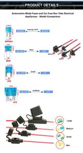 Coches camión 24V DC 12V Van barco Marina impermeable Vehículo de Automoción de 4 <span class=keywords><strong>ATO</strong></span> hoja caja de fusibles - Product Image 5
