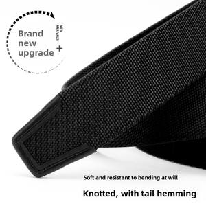 <span class=keywords><strong>Ceinture</strong></span> en sangle de polyester à haute élasticité de 3,5 cm avec <span class=keywords><strong>boucle</strong></span> automatique en alliage gravée au logo de l'usine pour hommes et femmes - Product Image 3