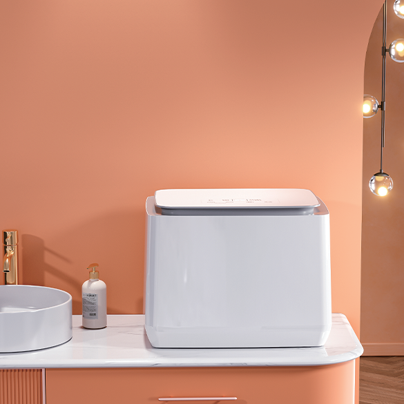 New Automatic Electric Mini Plastic Outdoor Bucket Washing Machine Touchscreen Control Portable Design for Household Hotel Use