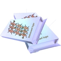 Boîtes de fenêtre d'emballage de chocolat Noir Blanc UV Avantage Feuille Wraps Boîte d'emballage en papier de chocolat