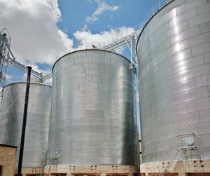 Large Capacity 2000ton-10000ton Galvanized Steel Flat Bottom Grain <b>Bin</b> Seeds Storage Silo Ventilation System Poultry Farm - Product Image 4