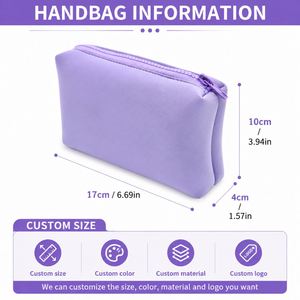 Custom Logo Cartoon Cosmetic <b>Bag</b> Woven Fabric Makeup <b>Bag</b> Large Capacity Travel Storage <b>Pouch</b> Zipper Handbag <b>Women</b> - Product Image 2