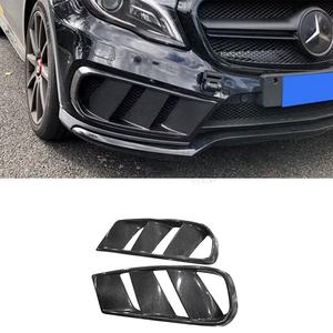 Cache d'aération avant en fibre de carbone pour <span class=keywords><strong>Mercedes</strong></span>-Benz Classe <span class=keywords><strong>GLA</strong></span> X156 <span class=keywords><strong>GLA</strong></span> <span class=keywords><strong>200</strong></span> GLA45 2014+ – Neuf – Kit carrosserie pour prises d'air avant - Product Image 1