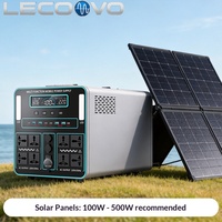 Station d'alimentation portable LECOOVO E3000S 3000W 7664WH avec batterie LiFePO4, compatible avec divers appareils
