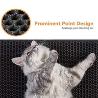 Tapis de litière pour chat personnalisé imperméable nid d'abeille double couche conception anti-urine tapis de piégeage