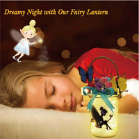 Décoration personnalisée artisanat veilleuse fée lanterne bricolage pot artisanat Kit d'artisanat pour enfants bricolage faire votre propre fée lumière LED lampe