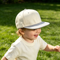 Gorra de Béisbol de Ala Plana para Niños, de Algodón, Ajustable, con Cierre a Presión, de 6 Paneles, para Verano, Escuela, Juegos al Aire Libre, Personalizable, OEM