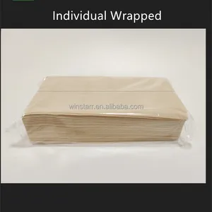 Одноразовая Экологически чистая бамбуковая крафт-бумага для лица с квадратной коробкой