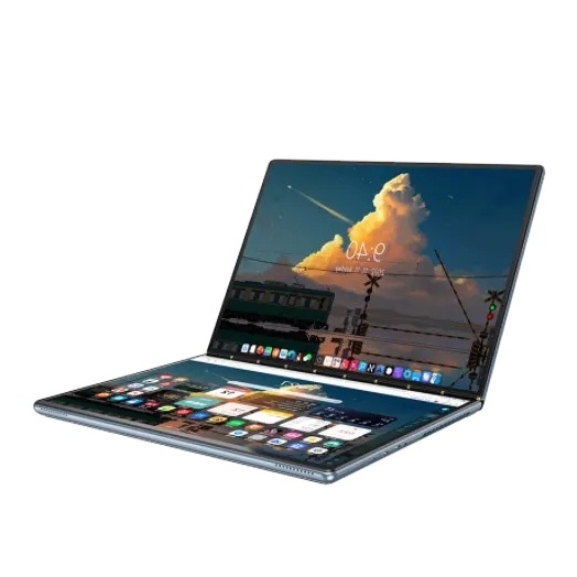 2024 New Hot Selling Mini Double Screen Laptop High Speed 2 in 1 Touch Screen Notebooks Tablet Laptop Computer