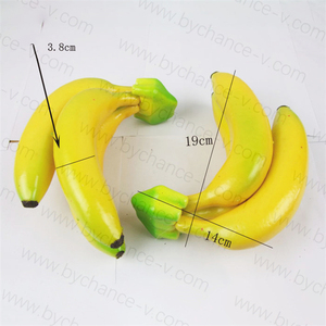 Fournitures de <span class=keywords><strong>décoration</strong></span> de fête et de mariage <span class=keywords><strong>fruits</strong></span> artificiels réalistes fausses grappes de bananes pour vitrines de vitrine accessoires d'affichage - Product Image 5