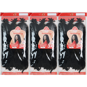 3X Cheveux Synthétiques Frisés Kinky Afro Pré-Volumisés Doux de 16 Pouces, Vrac pour Tresse Crochet Twist, Trame Unique 180g pour <span class=keywords><strong>Cuban</strong></span> Twist - Product Image 4