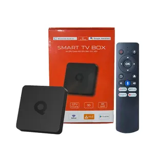 Original ATV Android 10 tv box Q1 H313 Quad Core 5G Wifi 4k 2GB 8GB smart tv android box with BT Voice Remote VS Q5