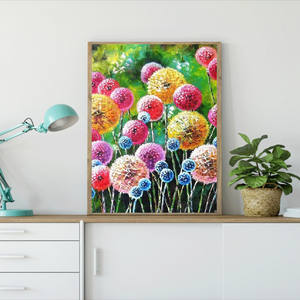 Herramientas <span class=keywords><strong>de</strong></span> pintura <span class=keywords><strong>de</strong></span> diamantes, <span class=keywords><strong>diente</strong></span> <span class=keywords><strong>de</strong></span> león colorido, artesanal, 5D, venta al por mayor - Product Image 2