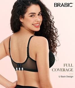 <span class=keywords><strong>Reggiseni</strong></span> <span class=keywords><strong>Minimizer</strong></span> BRABIC per Donne, Copertura Totale Senza Cuciture, Reggiseno in Pizzo Non Imbottito <span class=keywords><strong>con</strong></span> <span class=keywords><strong>Ferretto</strong></span> per Seni Grandi, Reggiseno Quotidiano - Product Image 3