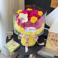 520 Buket Mawar Buatan Kreatif Bunga Sabun Hari Valentine Hadiah Ulang Tahun Bunga Abadi untuk Pacar Anda Model 5.14.1