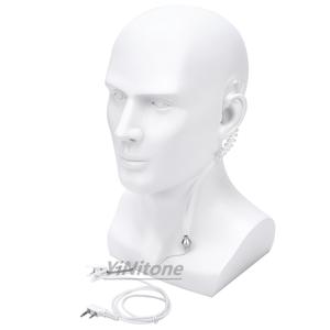 Dual 2Pin <strong>Earphone</strong> Headset with White Earpiece Mic PTT for BAOFENG/KENWOOD/POFUNG/HYT/QUSHENG/LINTON/TYT Walkie Talkies - Product Image 4