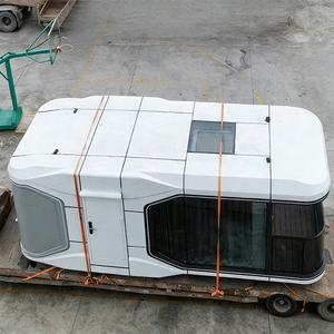 Cabines de glamping préfabriquées modulaires en conteneurs, mini-maisons capsules spatiales - Product Image 5