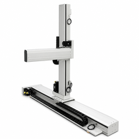 QIGE Mesa deslizante CNC de doble riel lineal con eje XYZ, carrera de 100-1000mm, componente de motor con núcleo de aleación de aluminio, actuador lineal de 1000mm