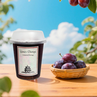 Op maat gemaakte fruitdrank van hoge kwaliteit, 300ml PP-beker verpakt, zuur pruimen sap