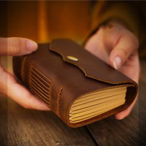 Crazy Horse Vintage <strong>Leather</strong> Journal <strong>Diary</strong> Men Women Handmade Crafts Gift for Him Her - Product Image 5