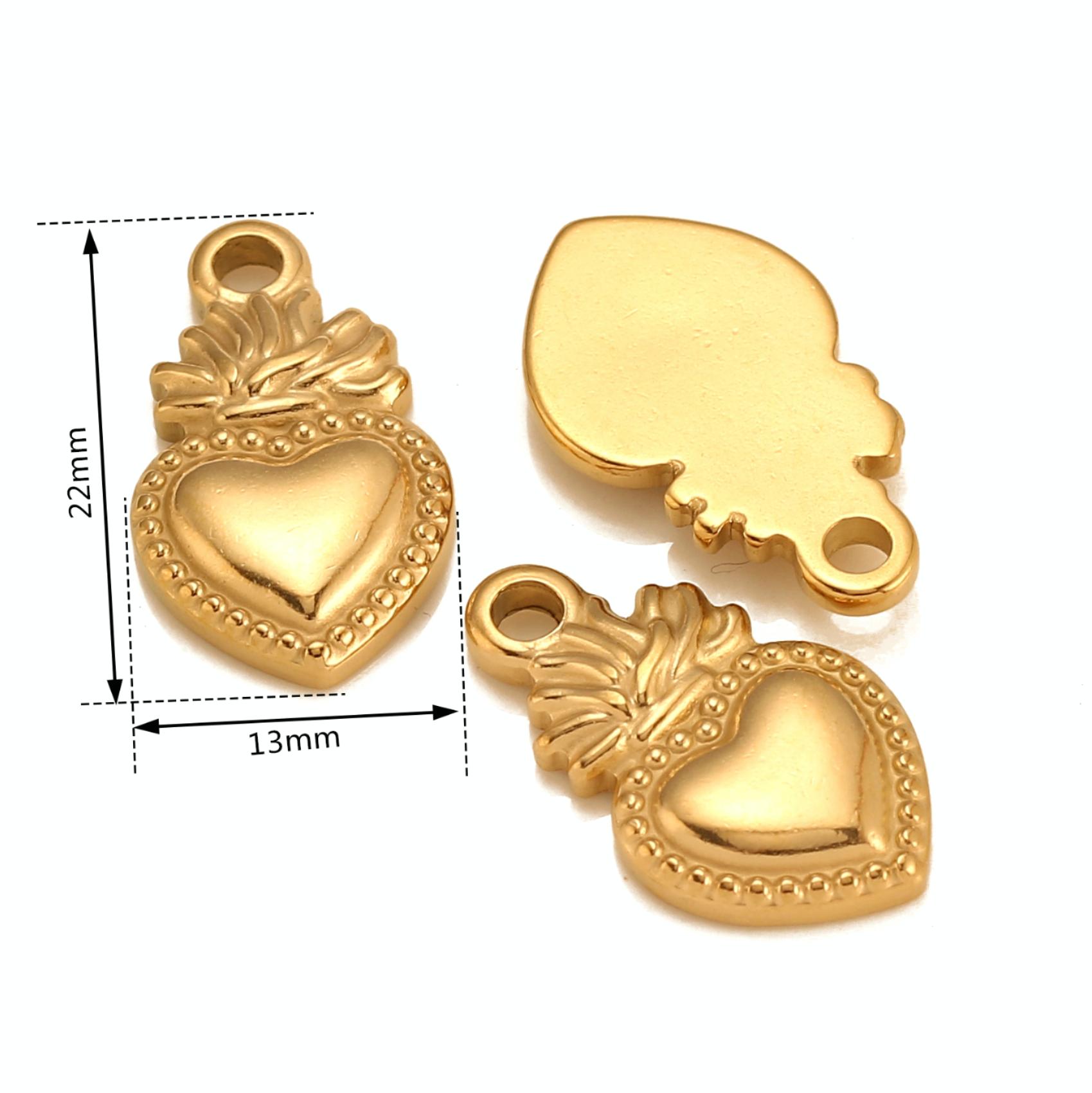 Gold-Heart Charm only