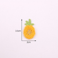 Petits autocollants en tissu tricoté nouvelle série de fruits de dessin animé cousus à la main patchs de fraises brodés transfrontaliers pour vêtements