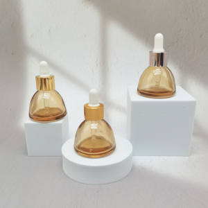 ขวดแก้วใส่น้ำมันหอมระเหยทรงกรวยสีว่าง15มล. 30มล. ดีไซน์ใหม่ - Product Image 1