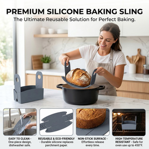 Moules à <span class=keywords><strong>pain</strong></span> <span class=keywords><strong>pour</strong></span> la cuisson, ensemble de moules à <span class=keywords><strong>pain</strong></span> avec doublures en silicone antiadhésives <span class=keywords><strong>pour</strong></span> <span class=keywords><strong>pain</strong></span> au <span class=keywords><strong>levain</strong></span> et <span class=keywords><strong>pain</strong></span> aux bananes - Product Image 2