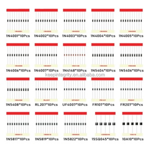 20 Werte Dioden-Sortiment Kit Gleichrichter Schnelle Erholung Schottky Schaltdiode - Product Image 2