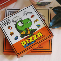 Boîte à pizza en carton blanc imprimé offset, laminée, à 3 couches, prête à être expédiée, design générique, boîte de livraison de pizza