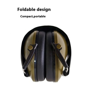 Protège-oreilles pliables et portables à réduction de bruit, réglables, robustes en ABS, pour usage industriel extérieur, tir et accessoires de chasse - Product Image 4