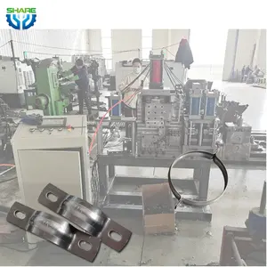 Pipe clamp forming machine hoop hold pipe clamp making machine