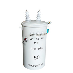 Transformador de Potencia Amorfo Monofásico para Montaje en Poste de 10kVA, 25kVA, 37.5kVA, 50kVA, 100kVA, 150kVA, 250kVA - Product Image 2