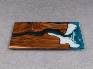 Resina epóxi mesa de jantar, resina de alta qualidade sólida sala de jantar móveis casa móveis de madeira t/t - Product Image 4