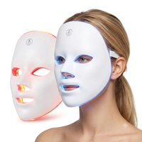 Masque facial LED en silicone OEM ODM, lumière infrarouge proche 850 nm, appareil de beauté rechargeable, équipement de soin du visage