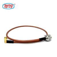 Usine directement en gros N type prise mâle vers sma mâle 90 degrés câble rf RG142 Pigtail Jumper câble d'extension assemblage