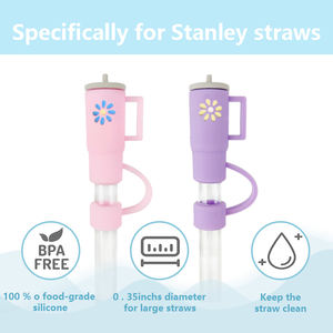 Protector de Silicona para Pajitas, Compatible con Vasos de 30 y 40 Oz, Accesorio para Cubrir la Punta de Pajitas de 10 mm - Product Image 4