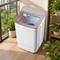 Portable Mini Single Tub Washing Machine Electric Washer for Camping Travel Apartment Household Small Washer