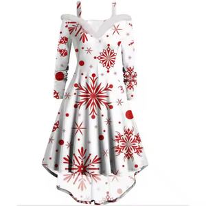 Vestido Maxi de Lino 100% con Capucha de Santa Claus para Mujer, Sexy, para Fiestas Nocturnas de Verano, Colección de Navidad - Product Image 5