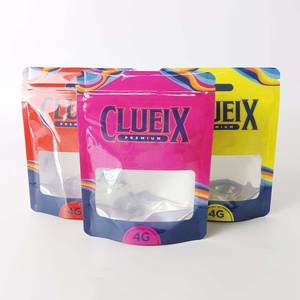 Custom Holographic <b>Zip</b> Lock Smell Proof Bag Aluminum Foil Smell Proof Stand Up <b>Pouch</b> MOQ 500pcs OEM - Product Image 2