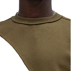 Sudadera de cuello redondo de felpa francesa personalizada para hombre, 100% de algodón, patrón sólido, teñido liso para la temporada de otoño - Product Image 3