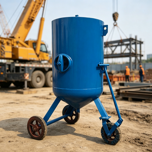 Equipo Portátil de Sandblasting Industrial para Limpieza de Superficies Metálicas en Construcción Portuaria - Product Image 1