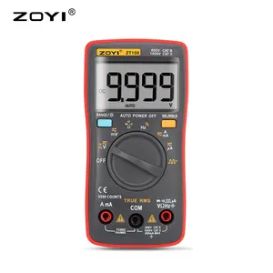 ZOYI ZT109智能数字万用表9999字数真有效值高精度电压电流电阻频率测试仪
